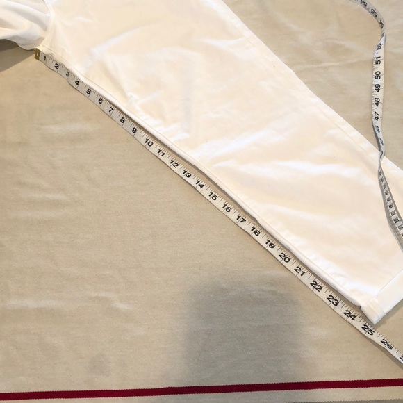 CAlvin Klein Capri white stretch cotton size 8 - Picture 2 of 8